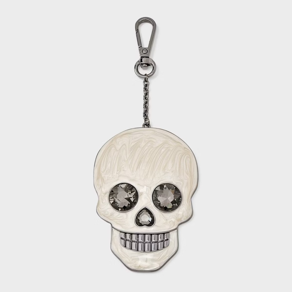 Halloween nwt skull SUGARFIX by BaubleBar Glam Reaper Keychain - White